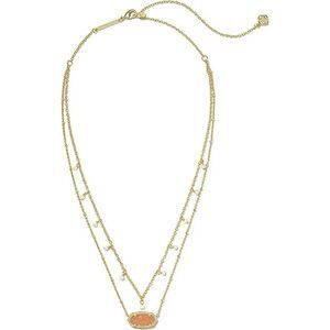 Kendra Scott Womens Elisa Pearl Multi Strand Necklace